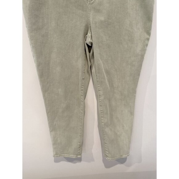 Chico’s So Slimming Girlfriend Ankle Jeans Size 3 16 Green Stretch Denim - Picture 4 of 14